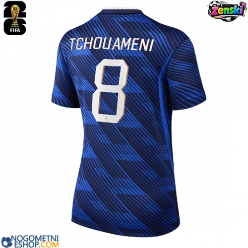 Ženski Nogometni dresi Francija Aurelien Tchouameni #8 Domači SP 2026 Kratek Rokav
